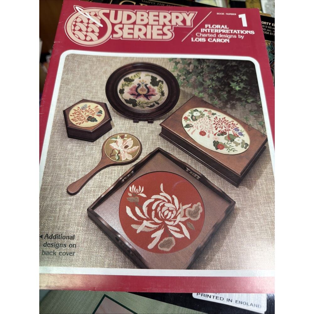 Sudberry Series “floral Interpretations” Cross‎ Stitch Charts Lois Caron. Book 1